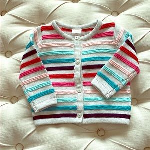 Knit button up sweater